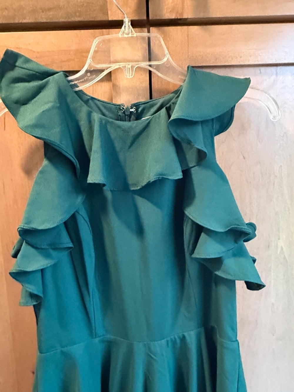 Altar'd State Green Ruffle dress - Picture 4 of 8